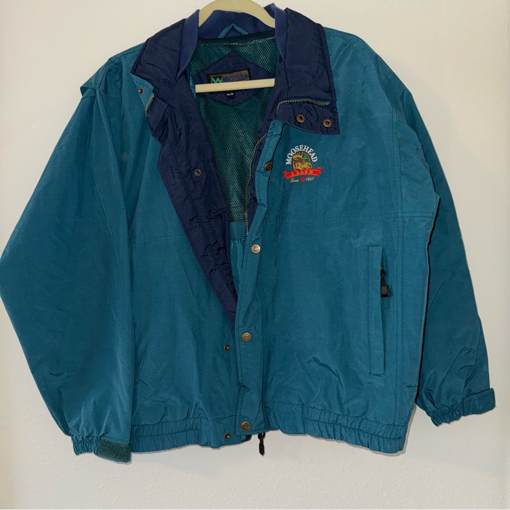 VTG Men’s Windbreaker Jacket - Moosehead Canadian Lager